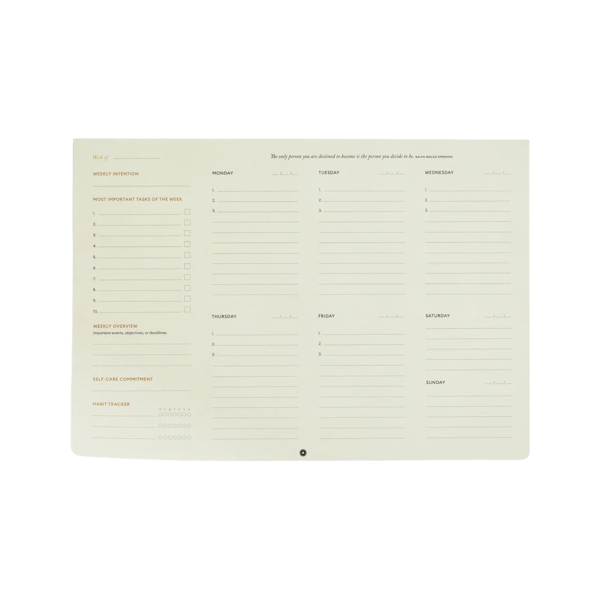 Productivity Weekly Desk Pad