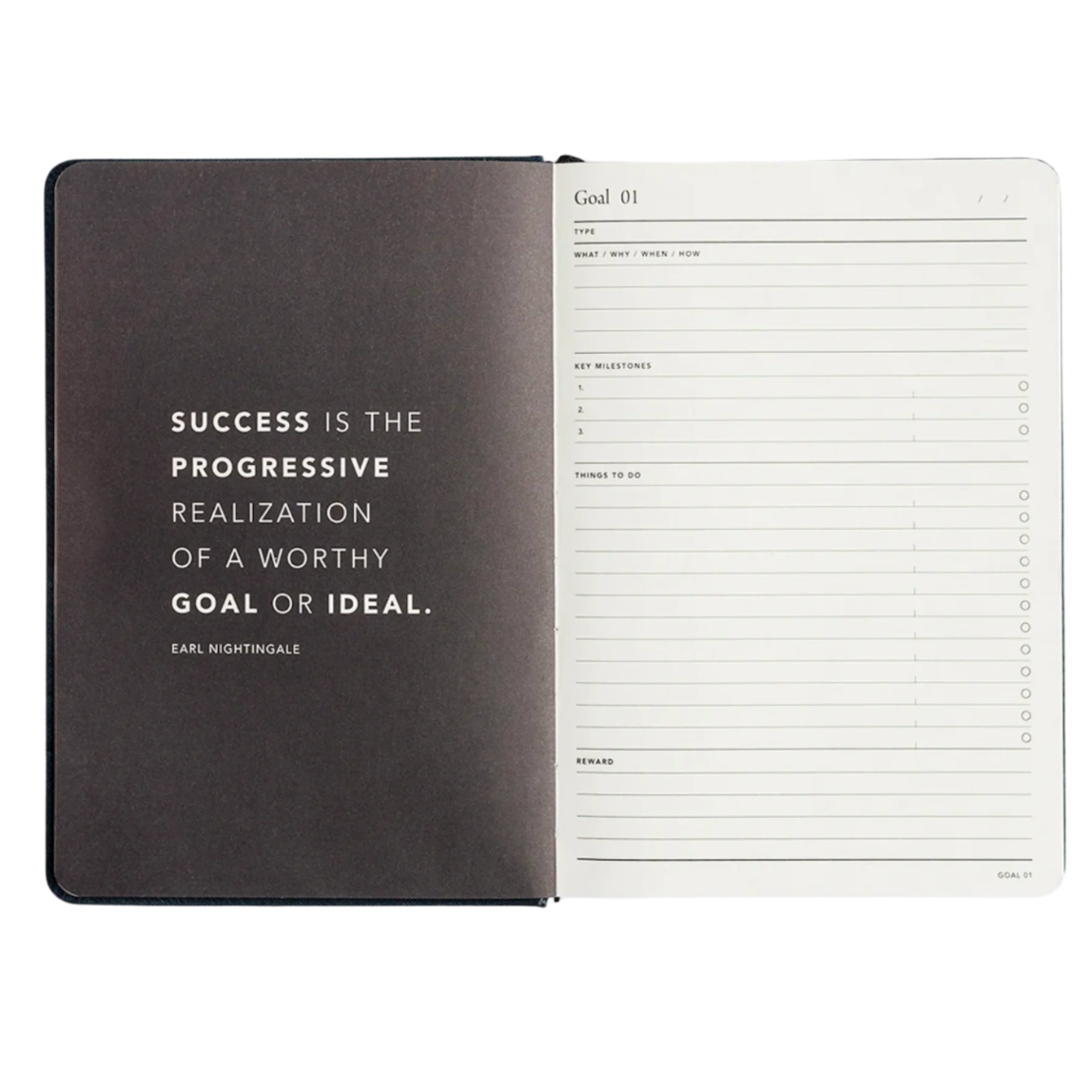 90 Day Progress Journal - Navy
