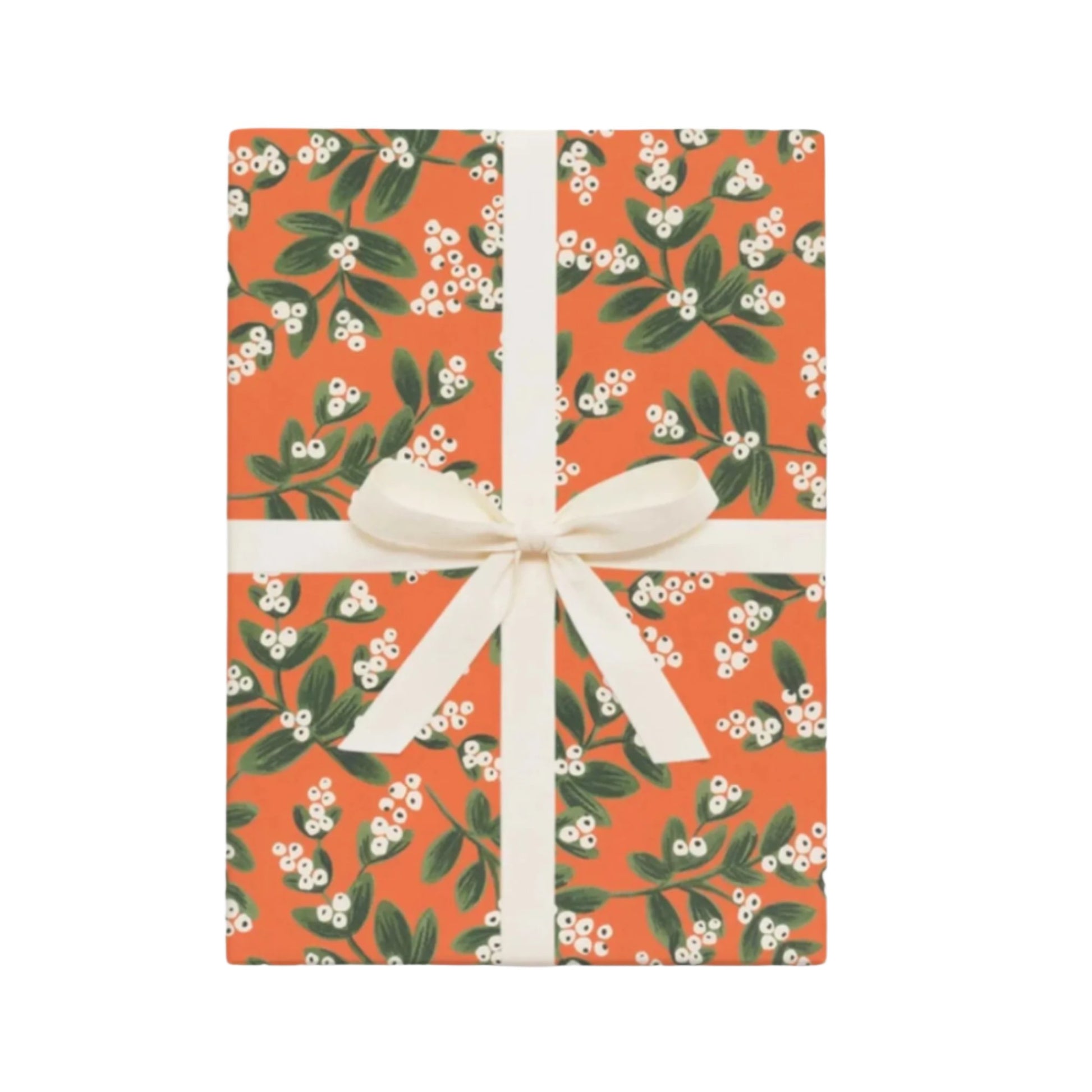 Roll of 3 Mistletoe Red Wrap