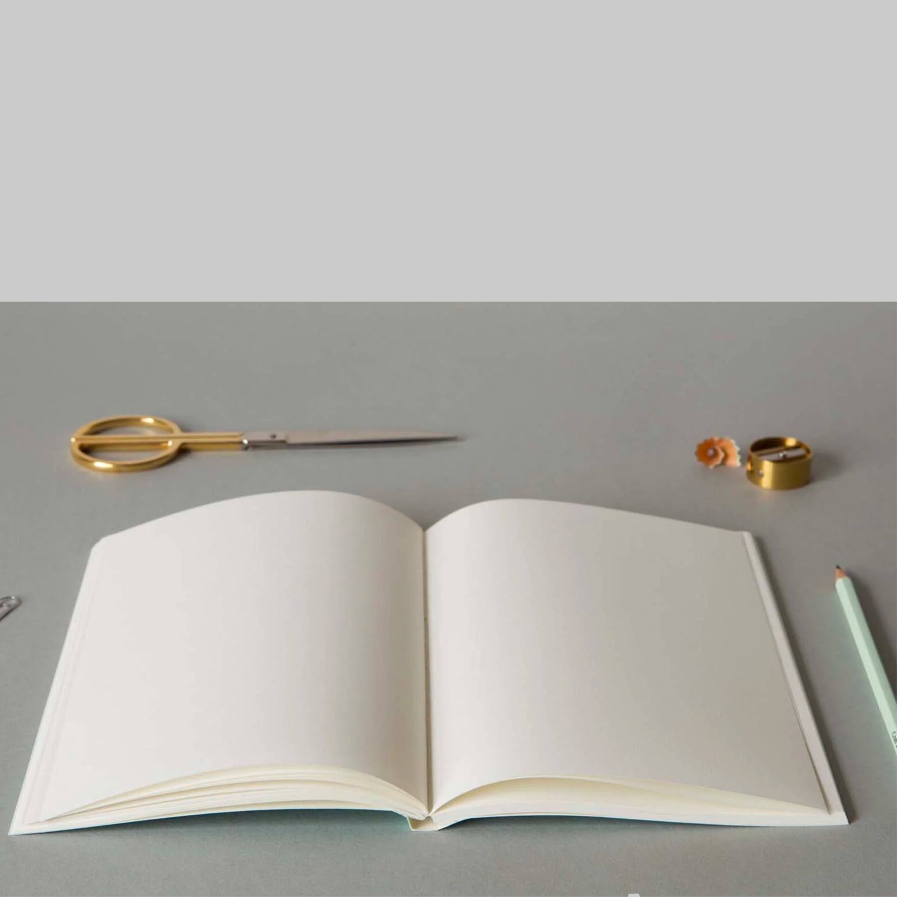 Medium Layflat Notebook -Enid Ultramarine/Lilac - Plain