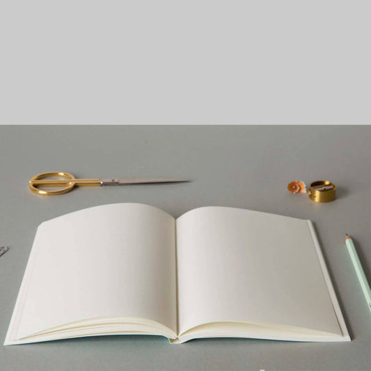Medium Layflat Notebook -Enid Ultramarine/Lilac - Plain