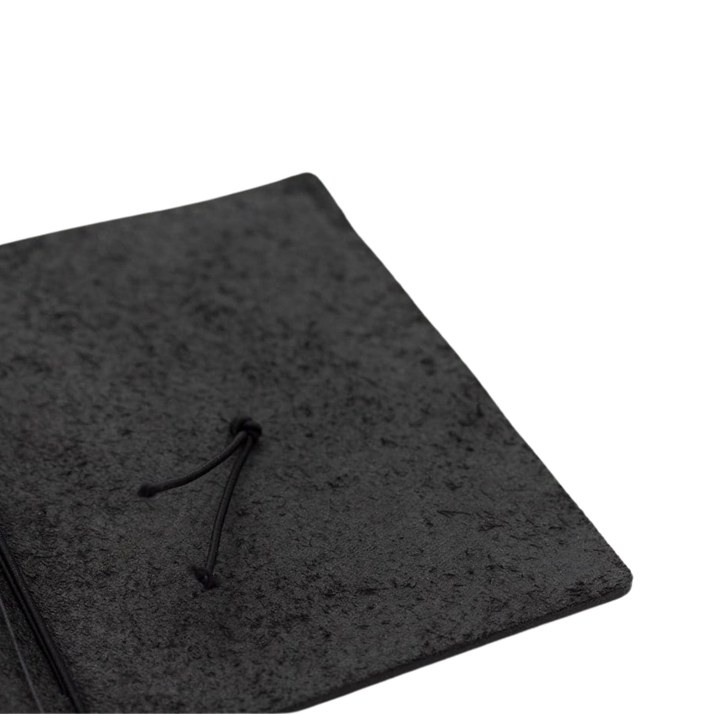 Black leather notebook
