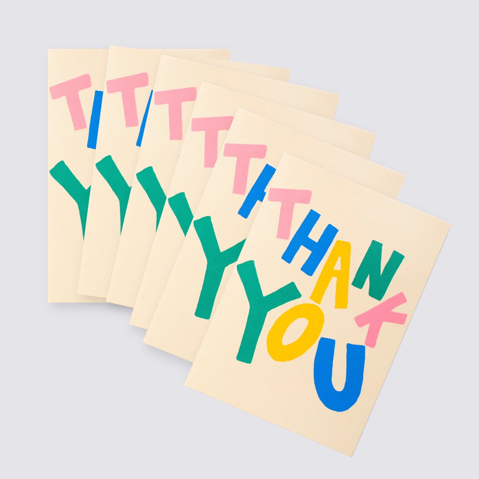 Wobbly Thank You - Set of 6