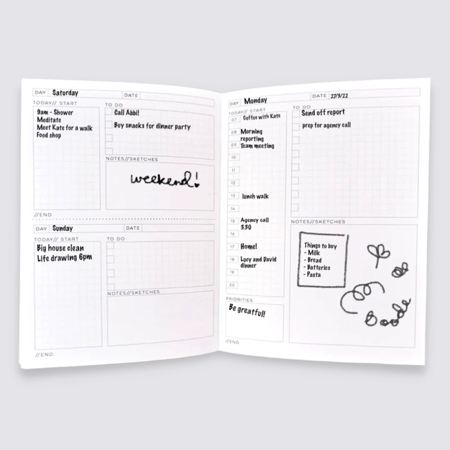 The Daily Planner Undated - Amwell