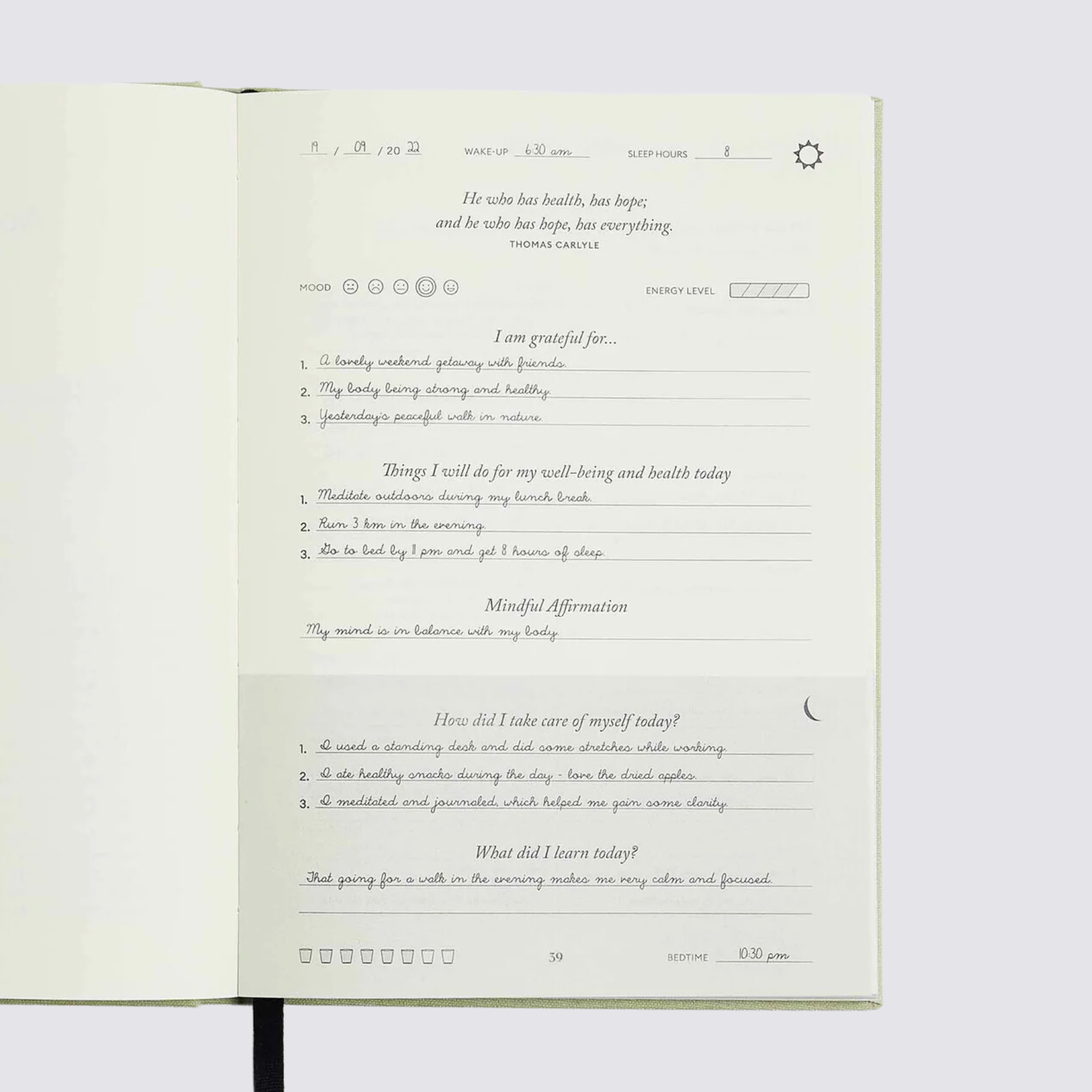 Five Minute Journal - Fit Edition