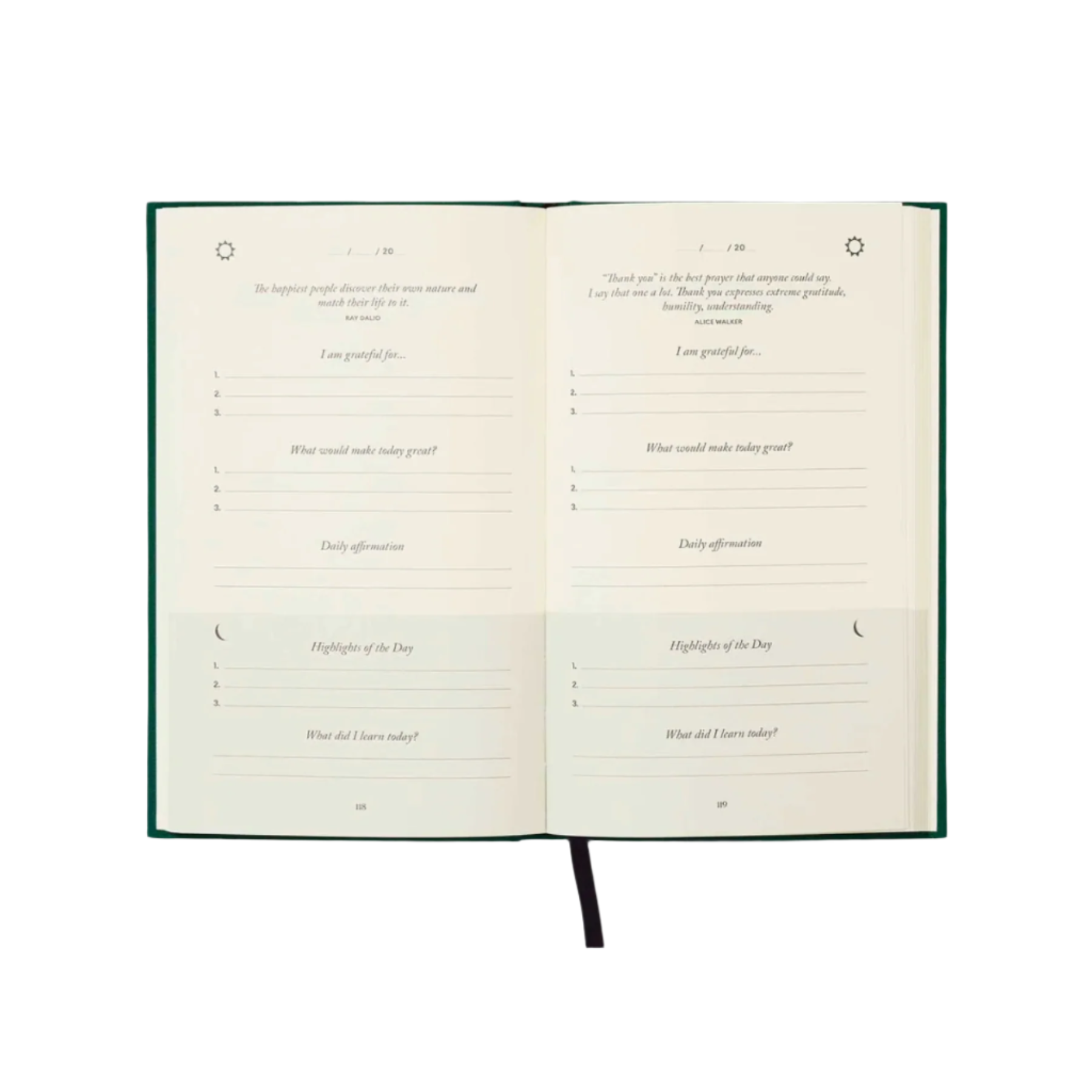 Five Minute Journal - Green