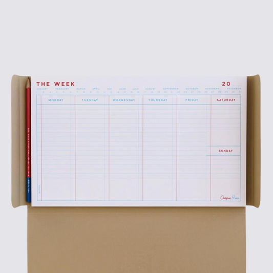 The Week Pad Desktop Planner and Pencil