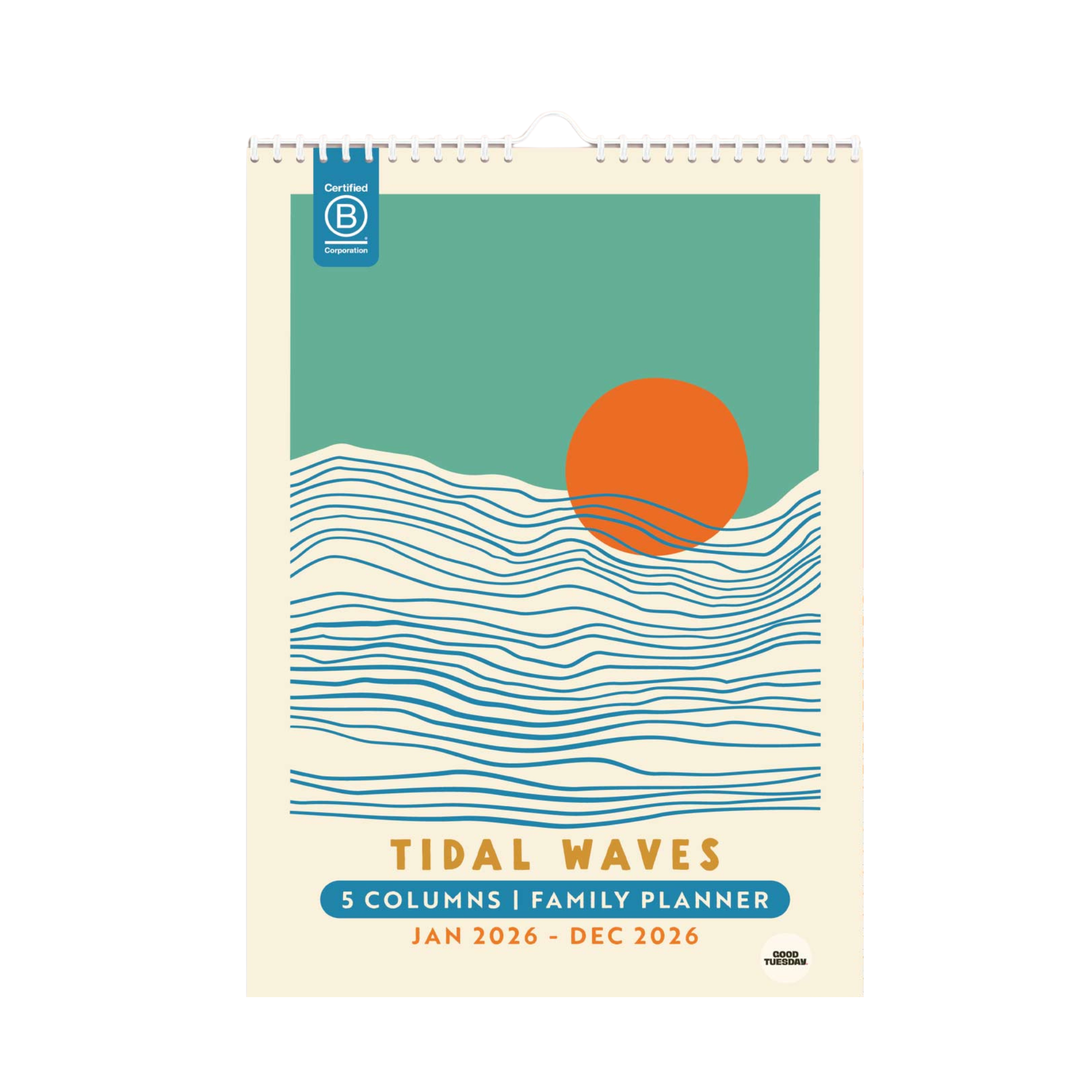 2026 Family Planner - Tidal Waves