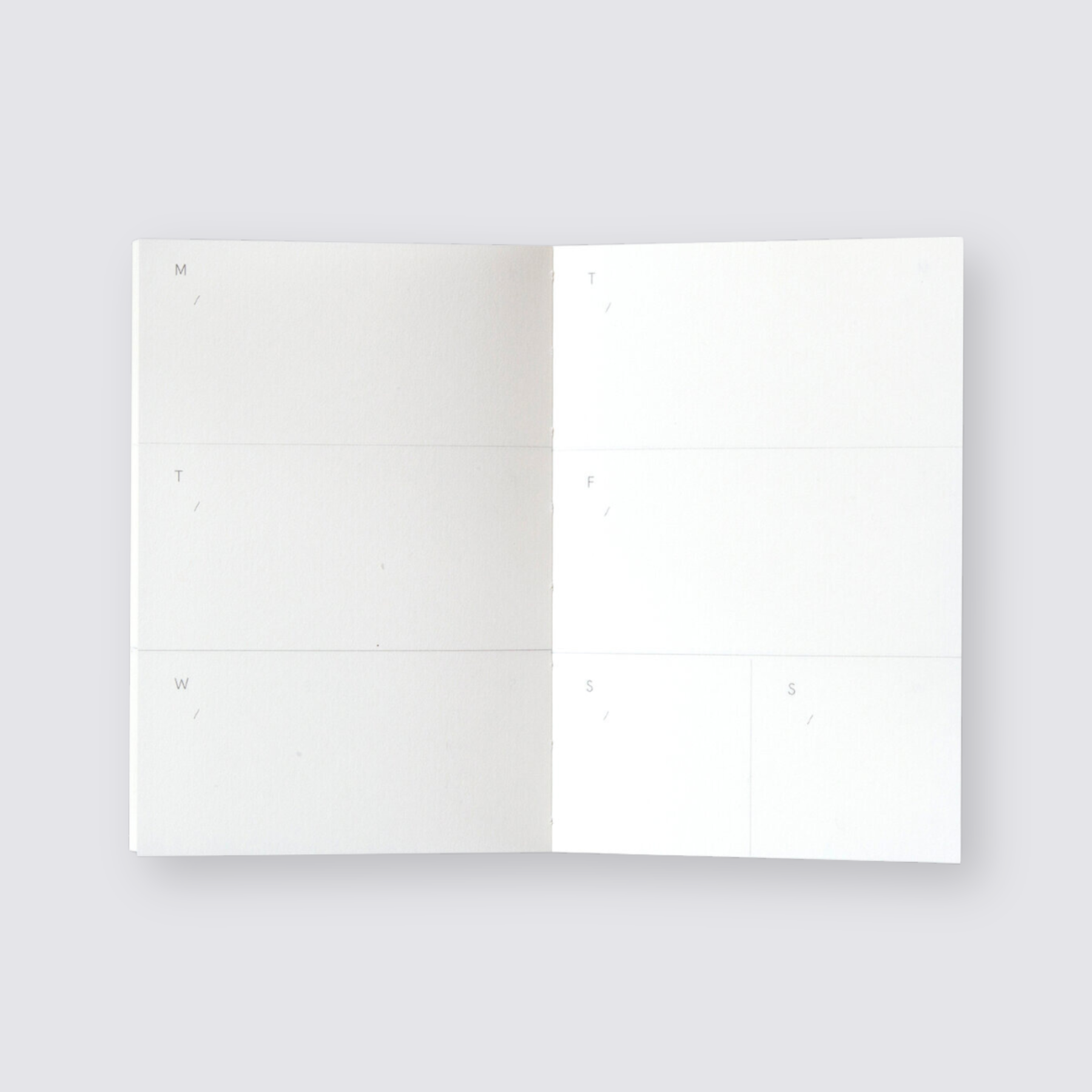 Layflat Weekly Undated Pocket Planner - Enid Brown and Blue
