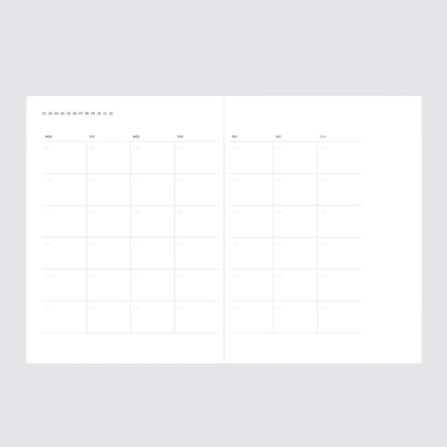 Klasyk Undated Weekly Planner - Ocean Blue