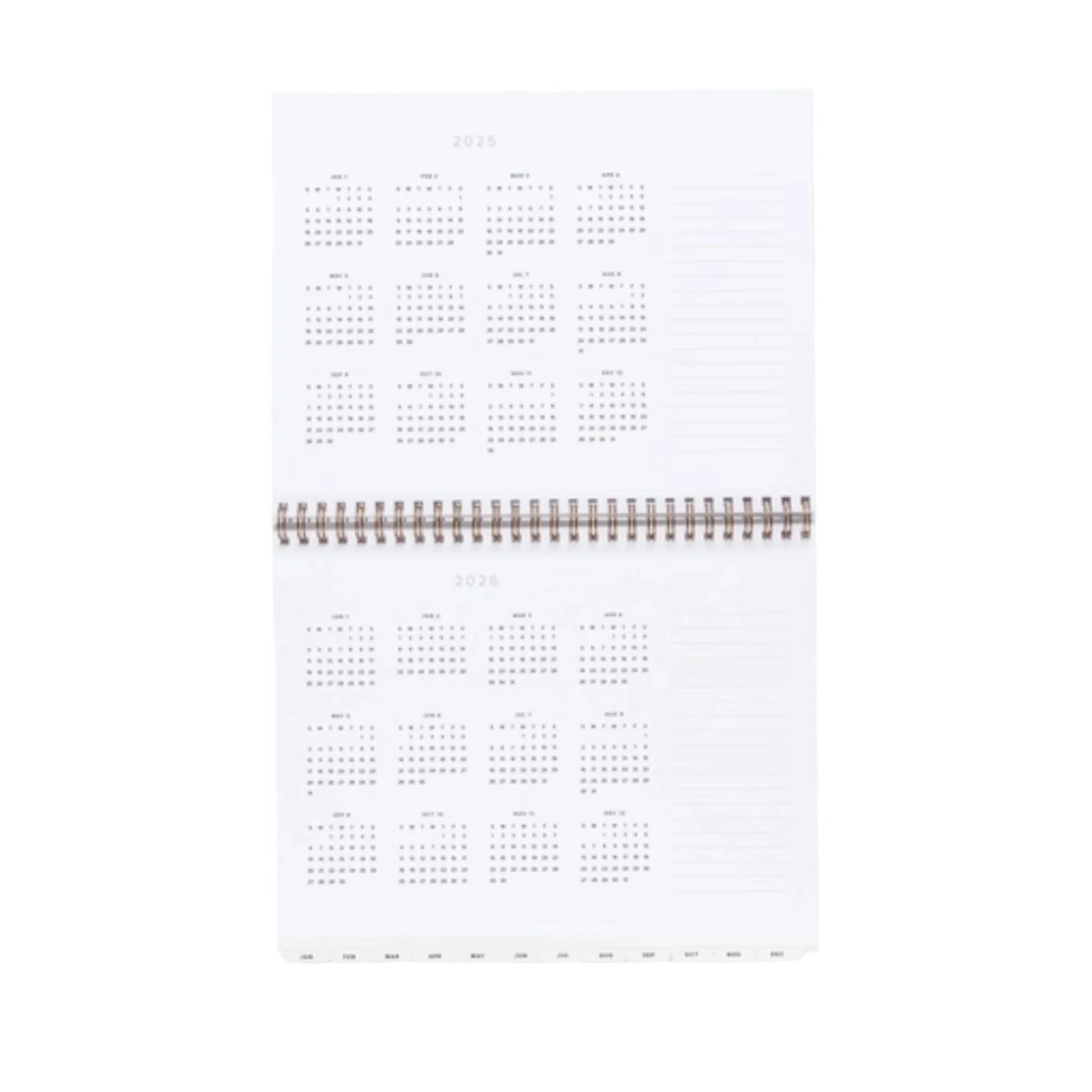 2025 Weekly Task Planner - Charcoal Grey