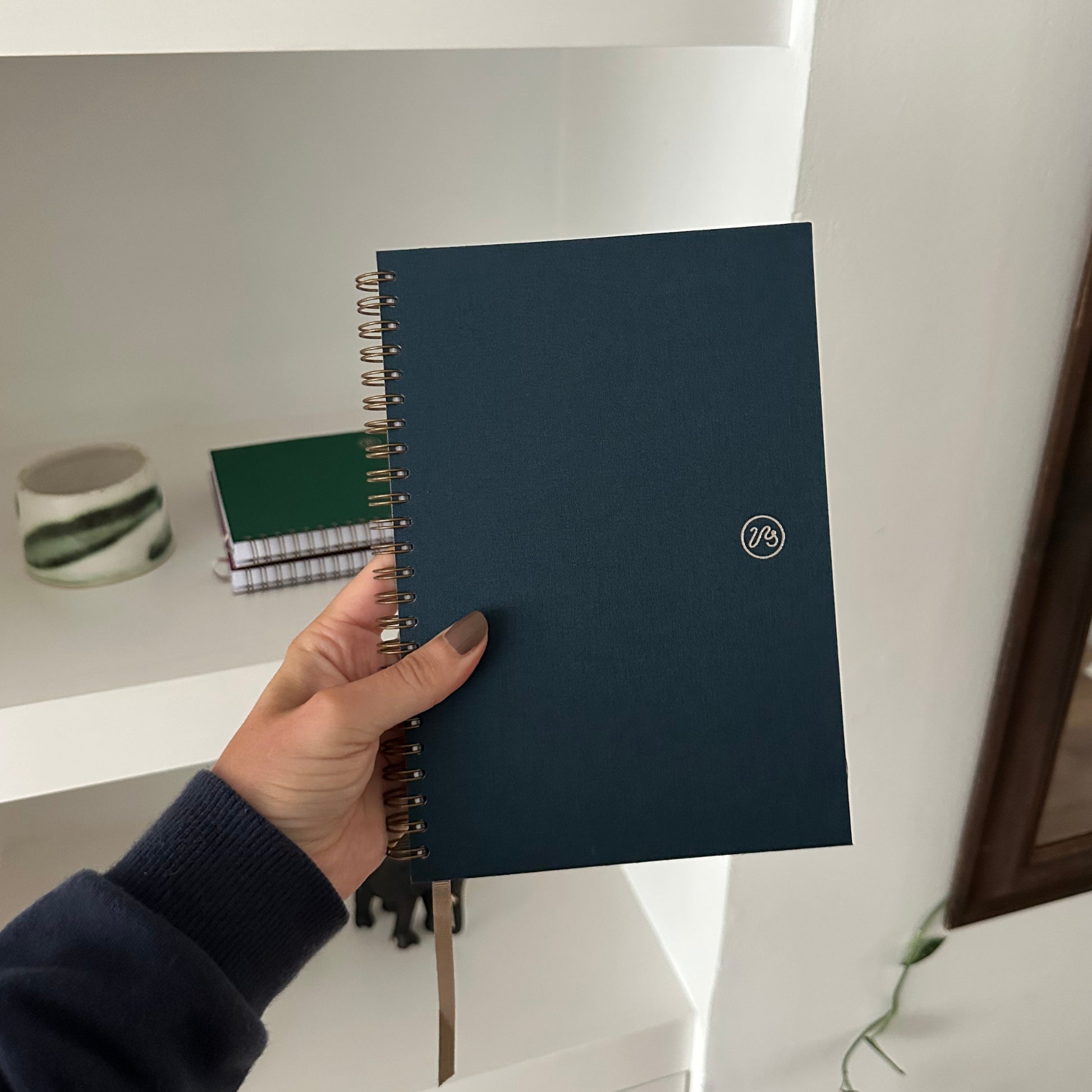 Wiro Bound Notebook - Lunar Blue