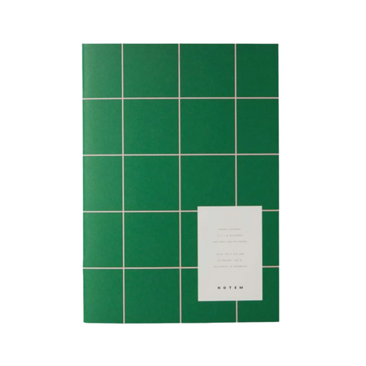 Milo Undated Daily Work Journal - Green & Rose