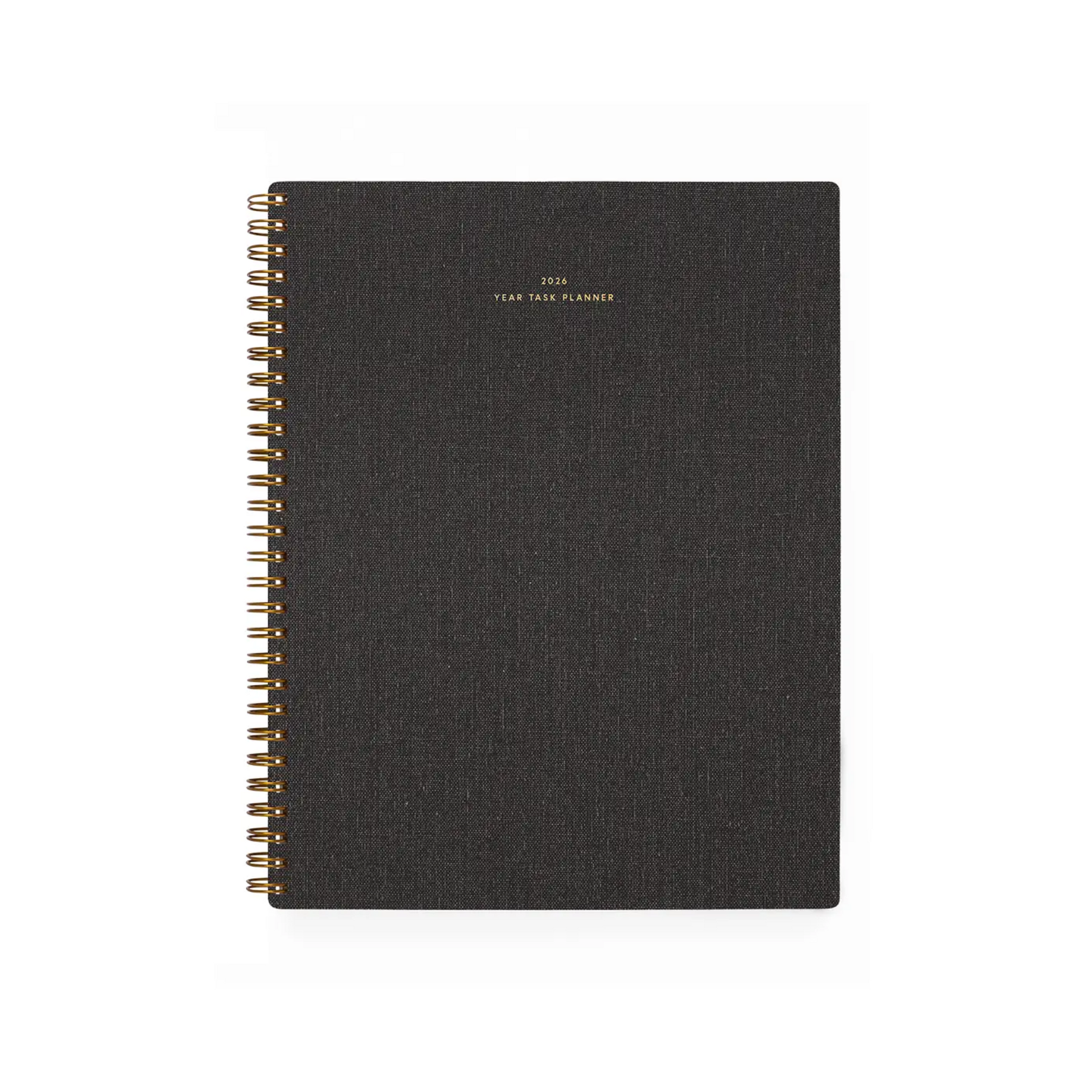 2026 Year Task Planner - Charcoal Grey