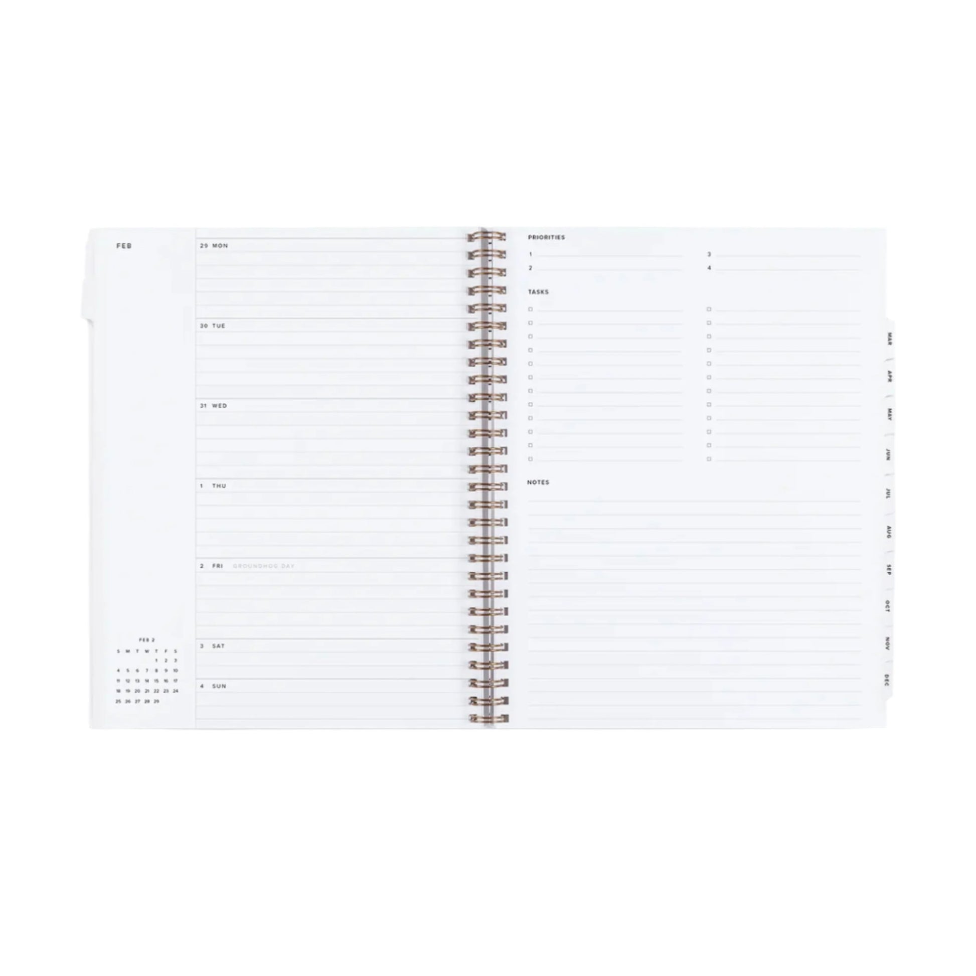 2025 Year Task Planner - Oxford Blue