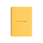 Bright yellow a6 notebook