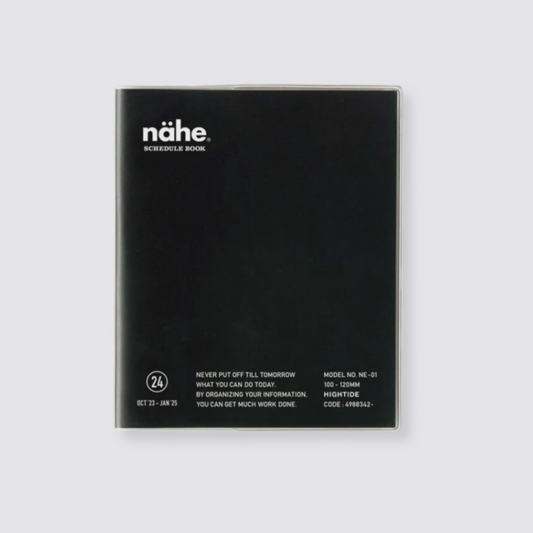 2024 Nahe Pocket Monthly Diary - Black