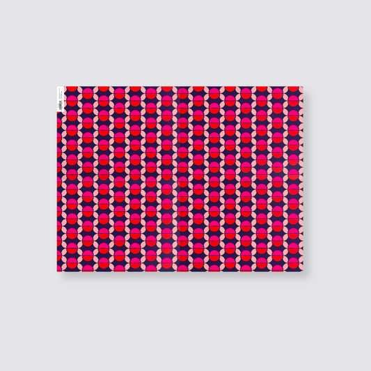 Gift Wrap Sheet - Boho Red Print