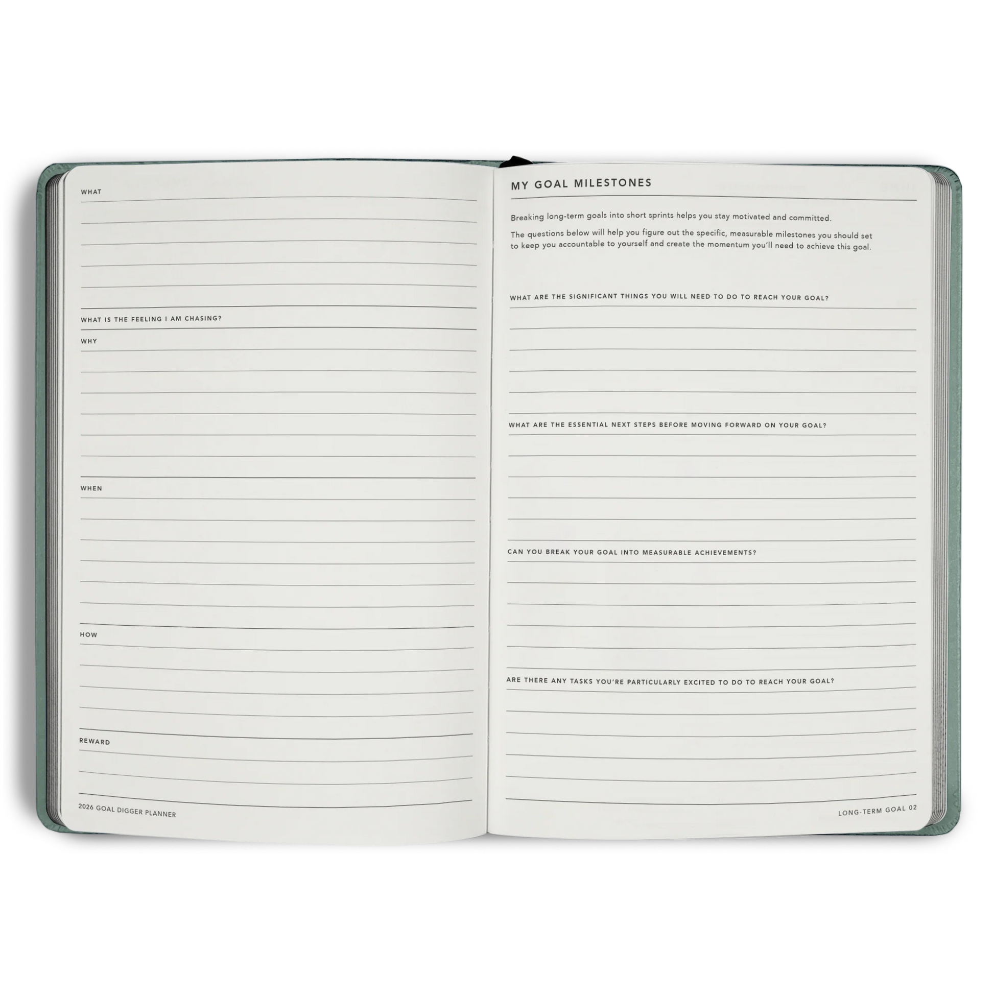 2026 Goal Digger Diary - Classic / Black