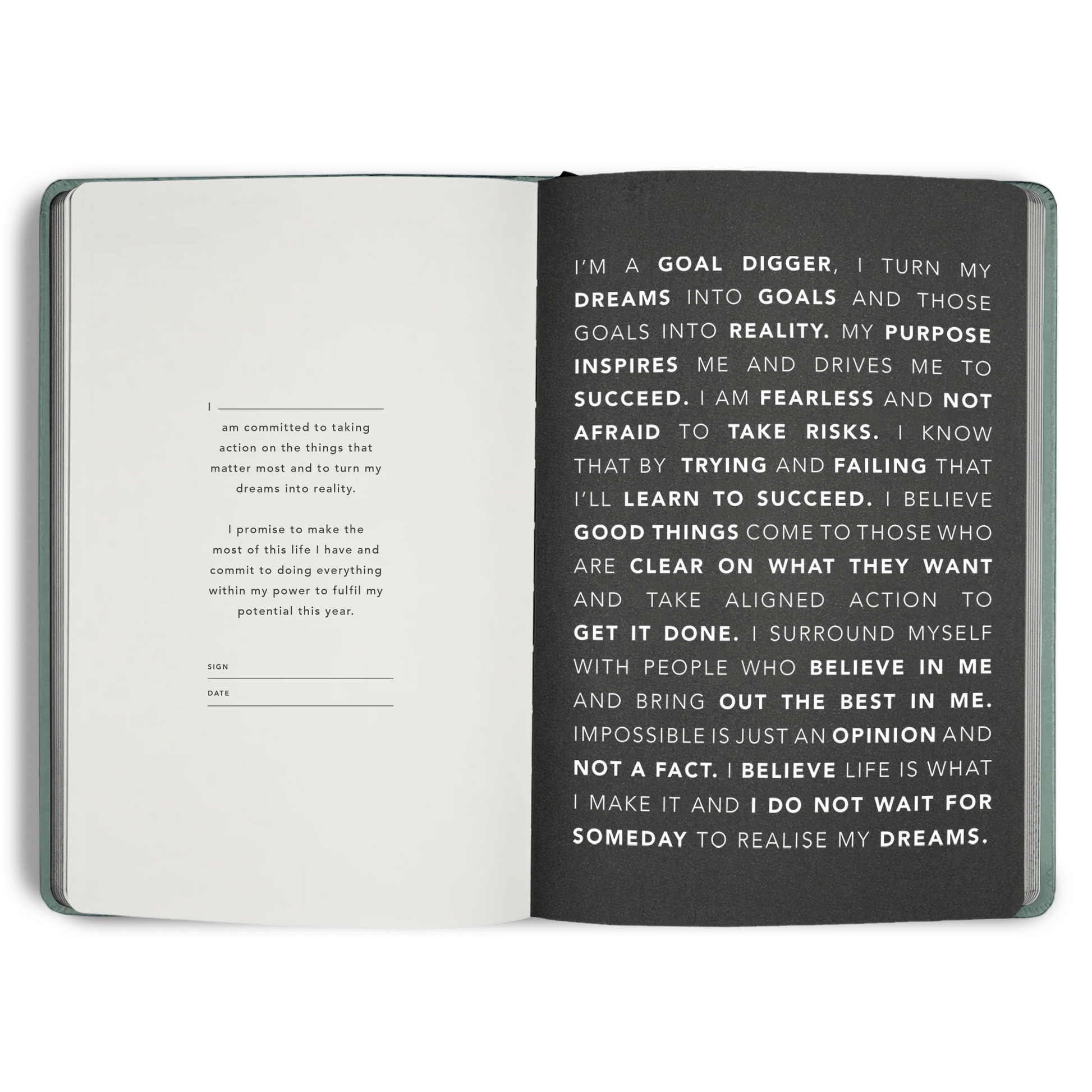2026 Goal Digger Diary - Classic / Black