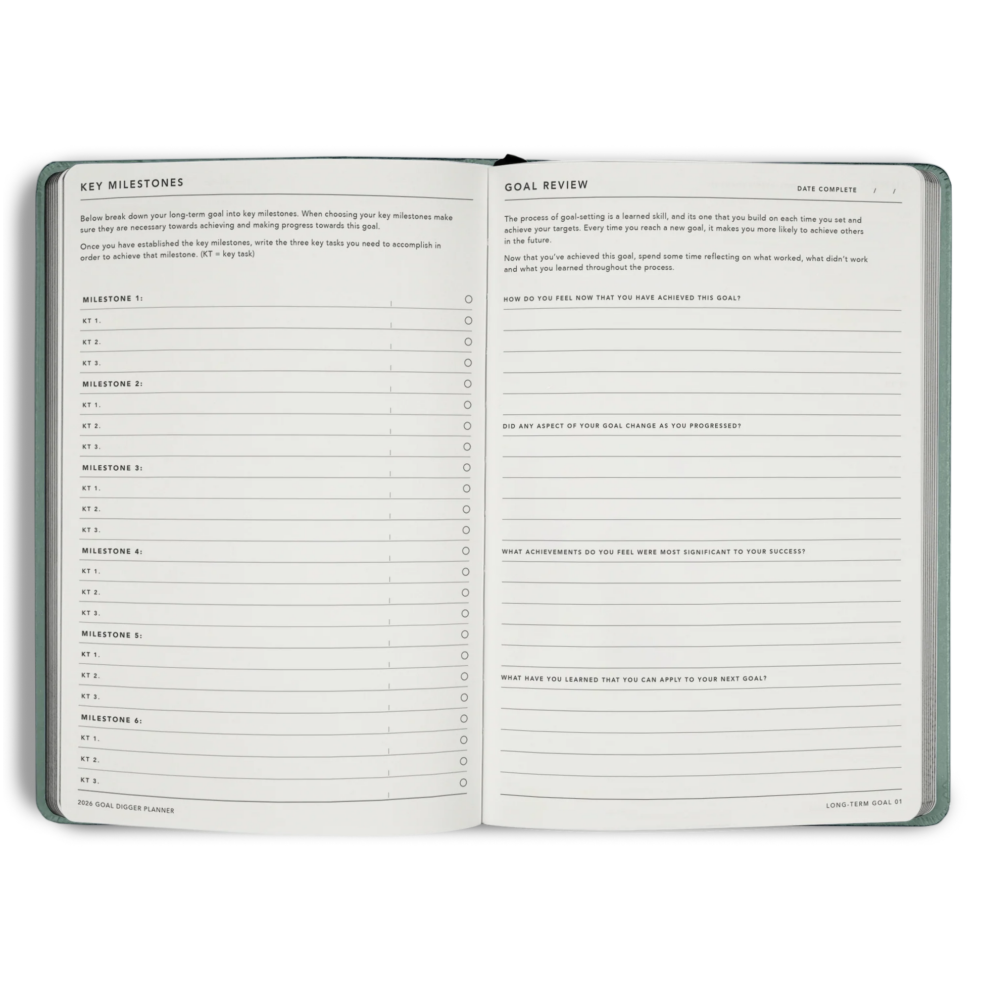 2026 Goal Digger Diary - Classic / Black