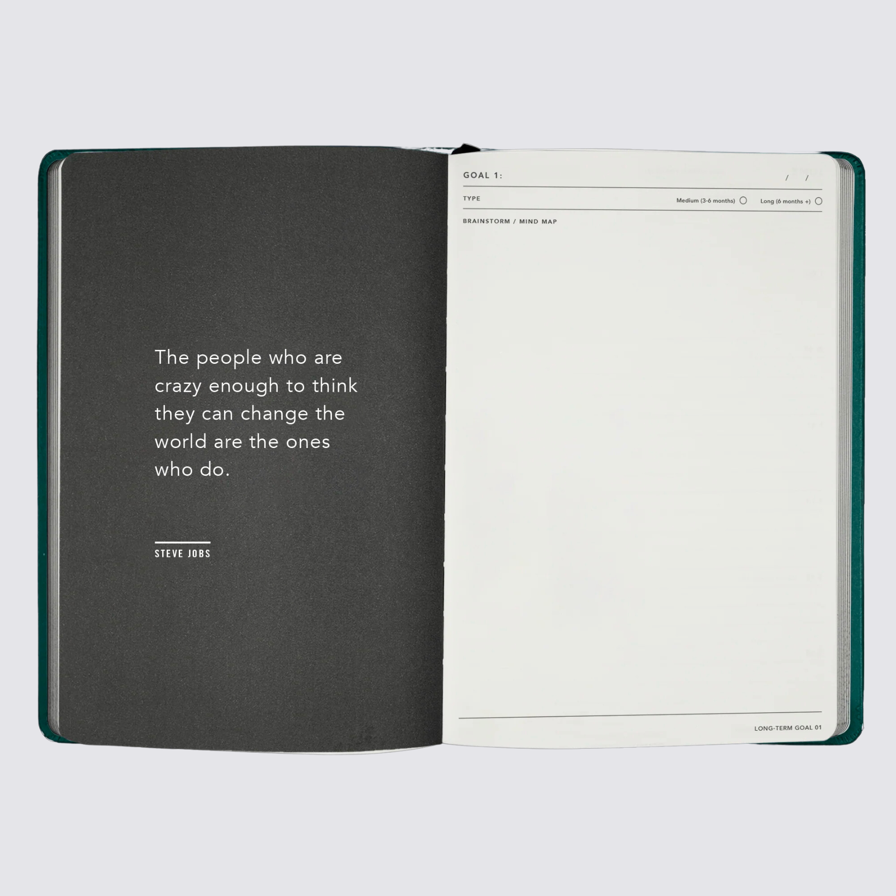 2024 A5 Weekly Notes Diary - Black
