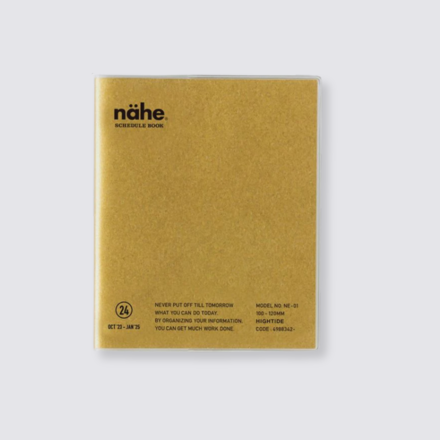 2024 Nahe Pocket Monthly Diary - Gold