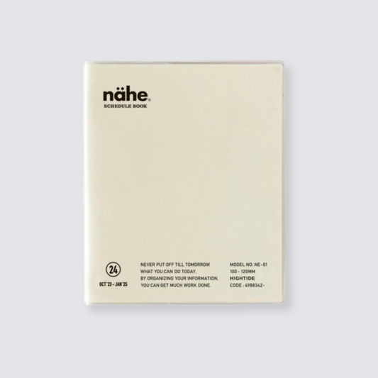 2024 Nahe Pocket Monthly Diary - Ivory