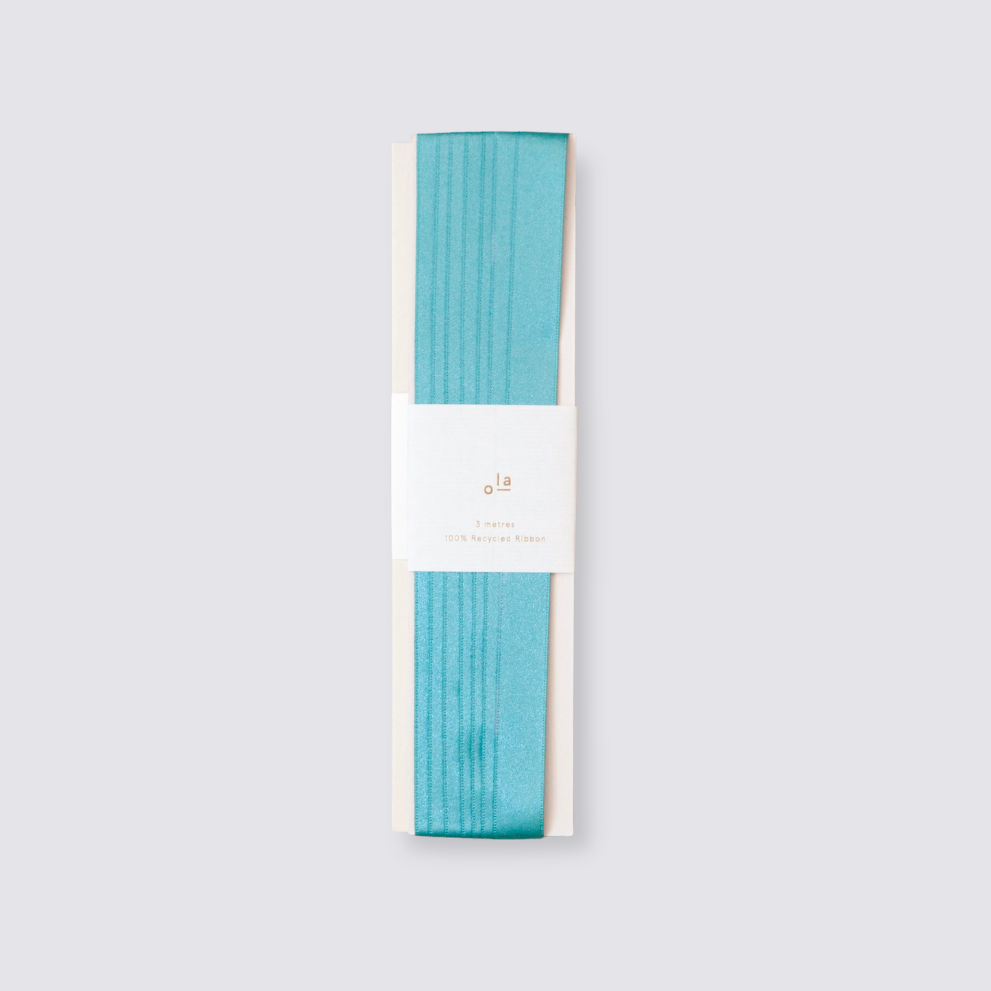 recycled plastic ribbon calamine blue