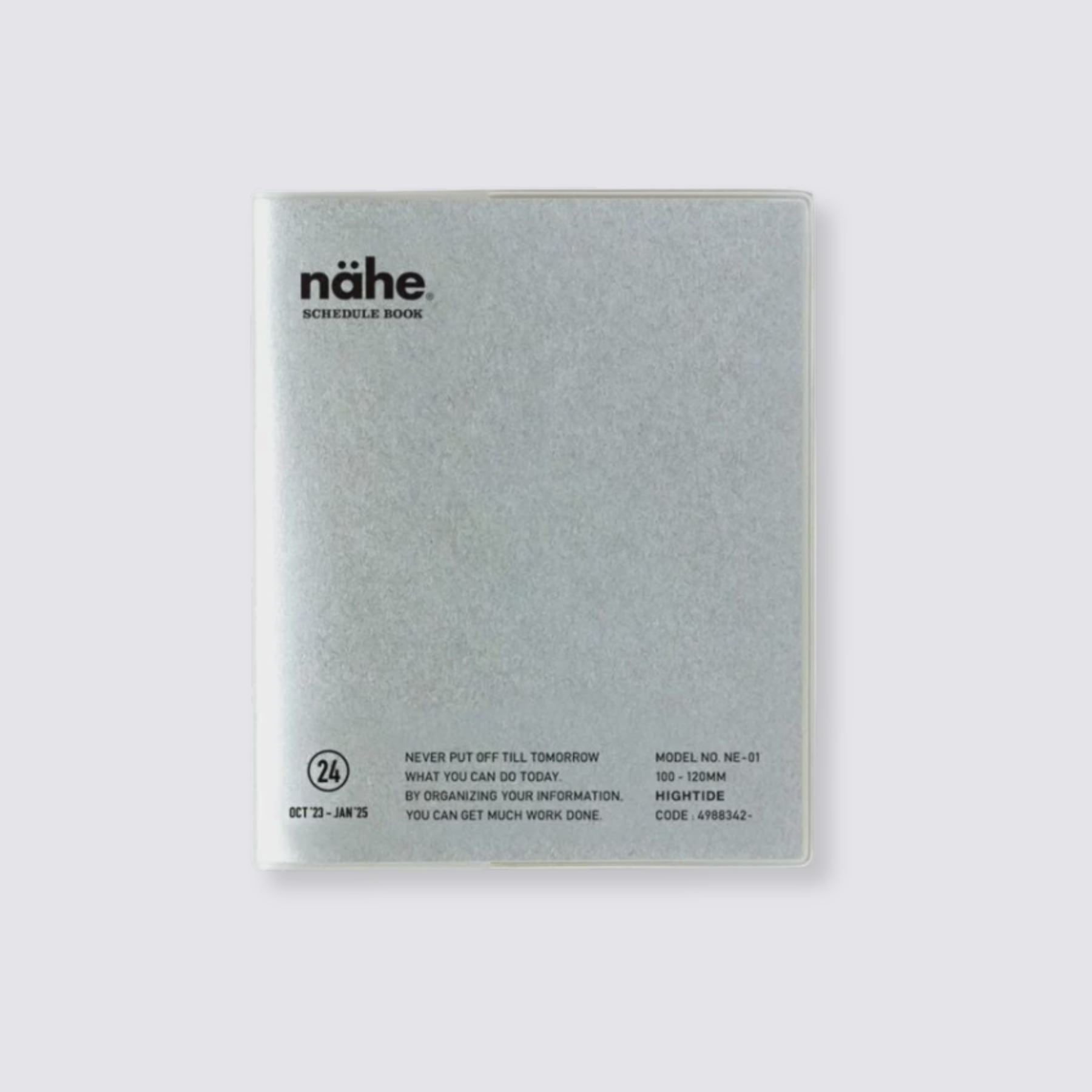 2024 Nahe Pocket Monthly Diary - Silver