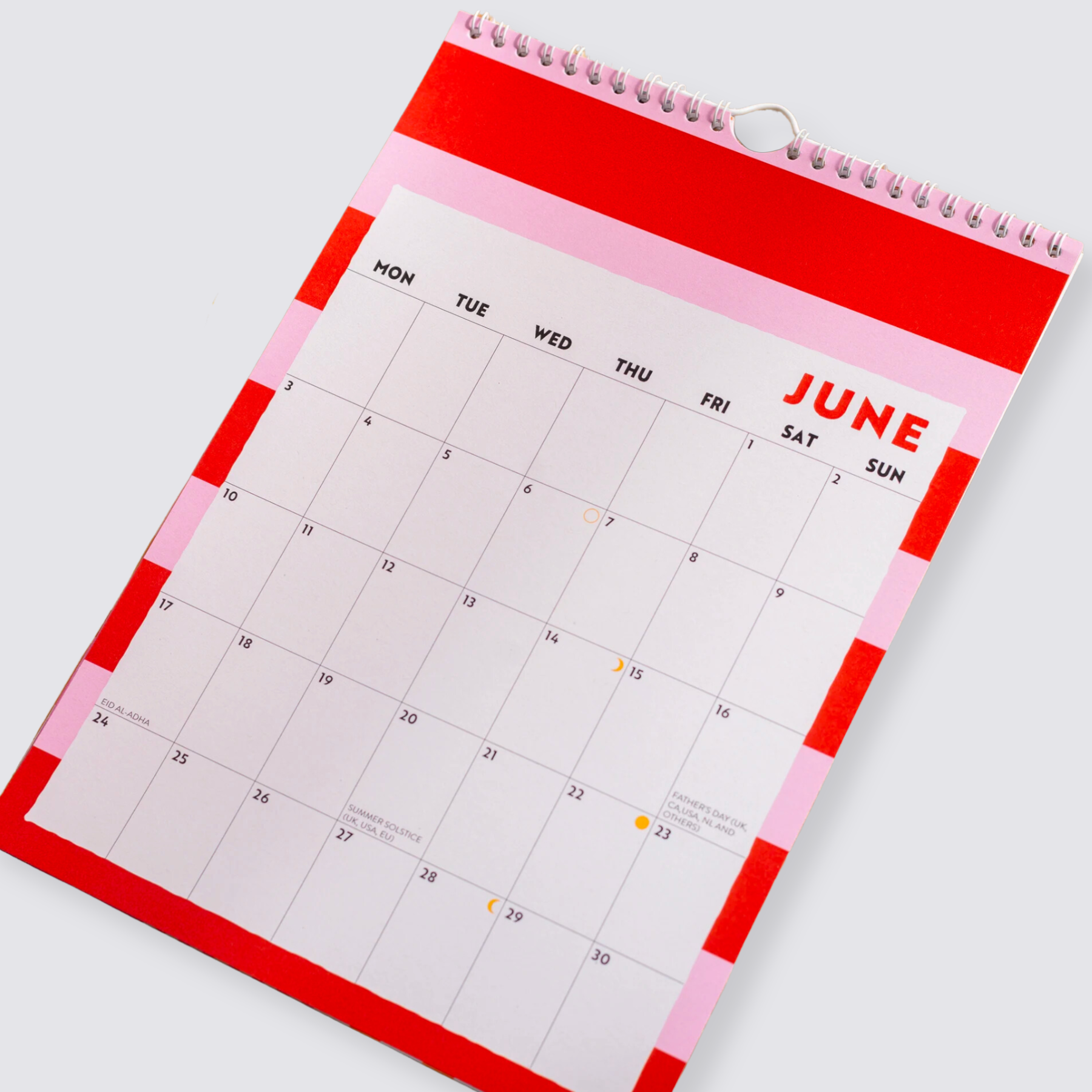 2024 Wall Calendar - Checks & Stripes - A4