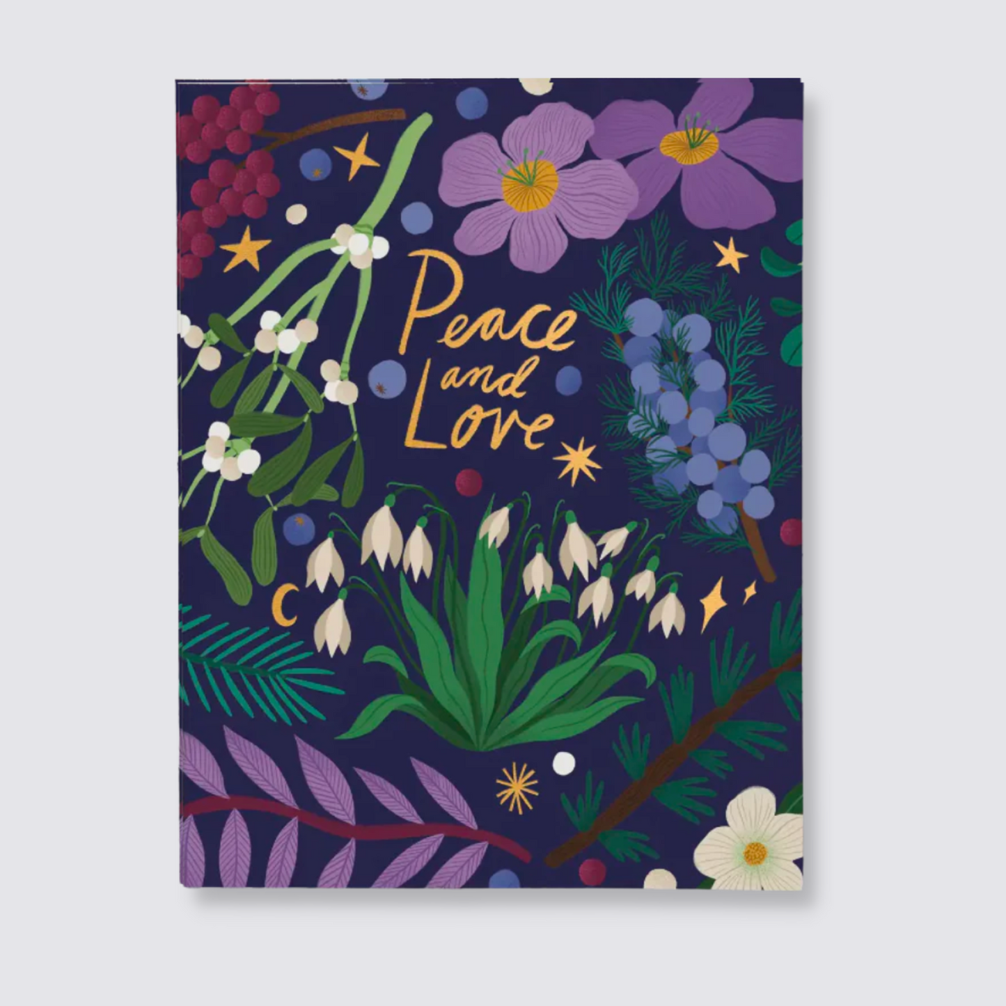 winter flowers card