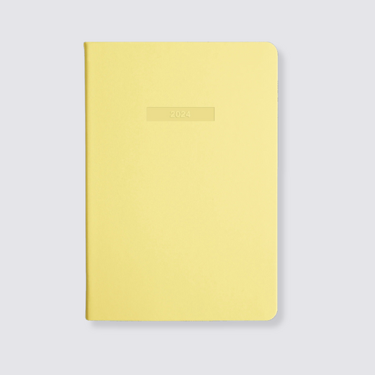 2024 A5 Weekly Notes Diary - Lemon