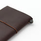 Leather Passport Notebook - Brown