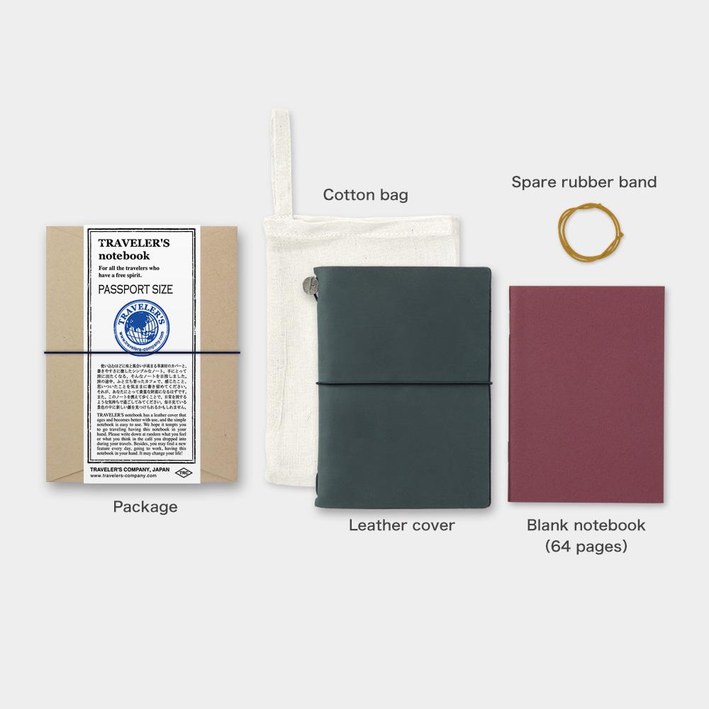 Leather Passport Notebook - Blue