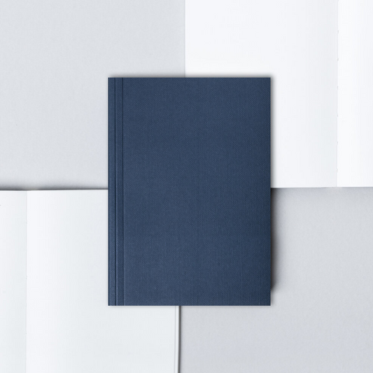Pocket Layflat Notebook - Navy / Plain