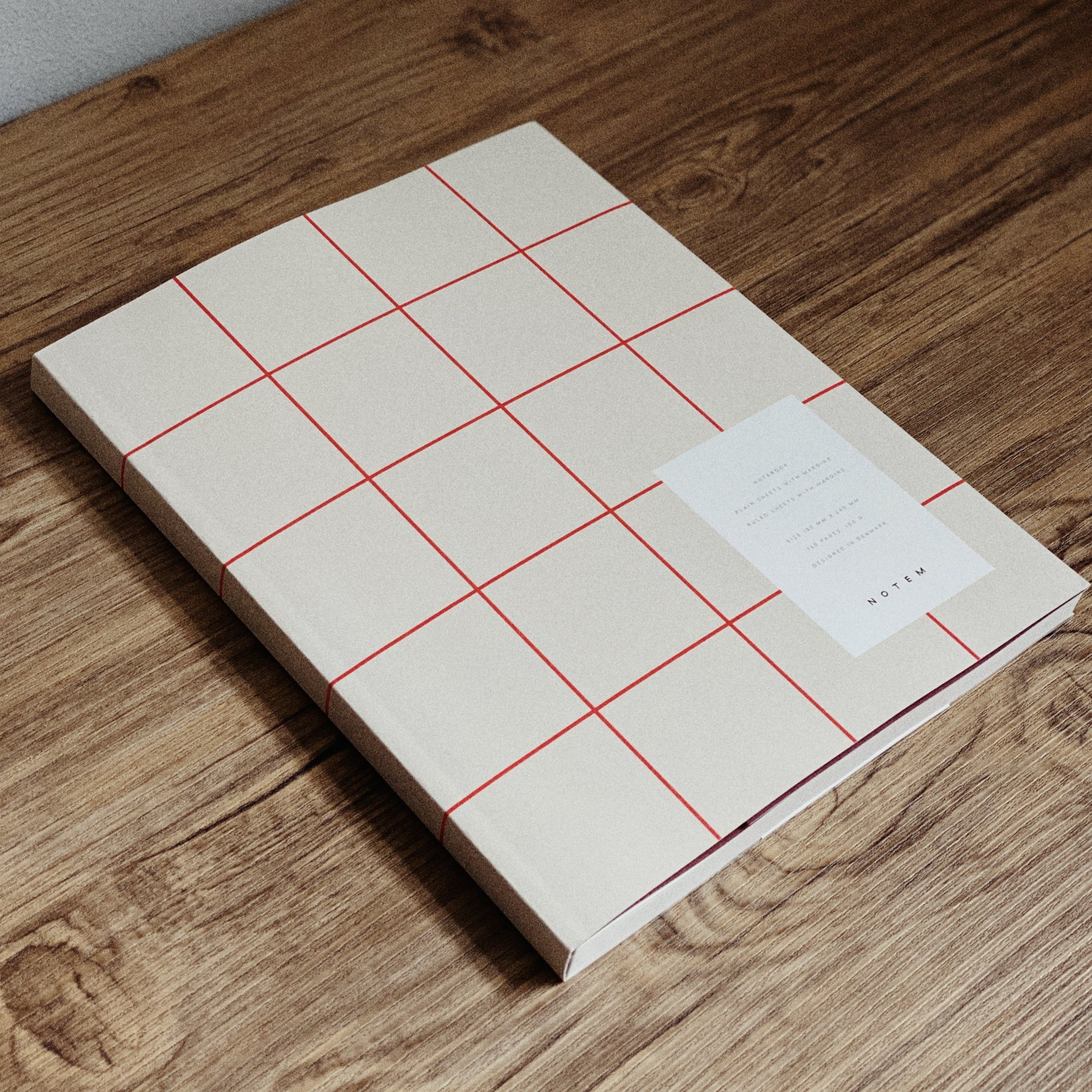 Uma Ruled Notebook - Large / Light Grey