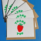 set of six notecards