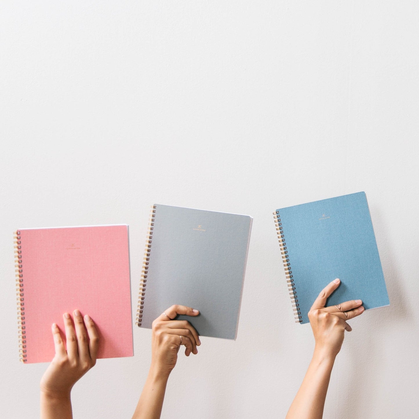 Appointed Notebook in Pink Grey and Blue