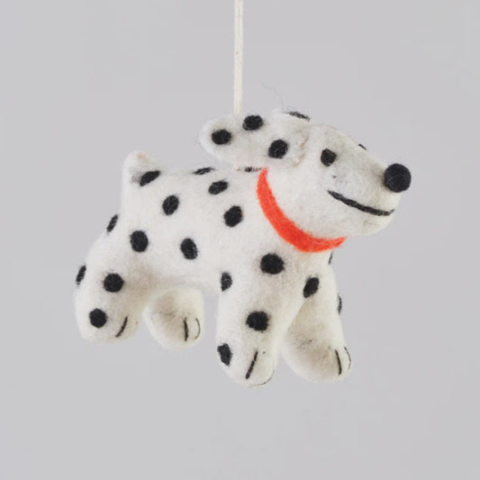 Eric Spotty Dog Felt Decoration