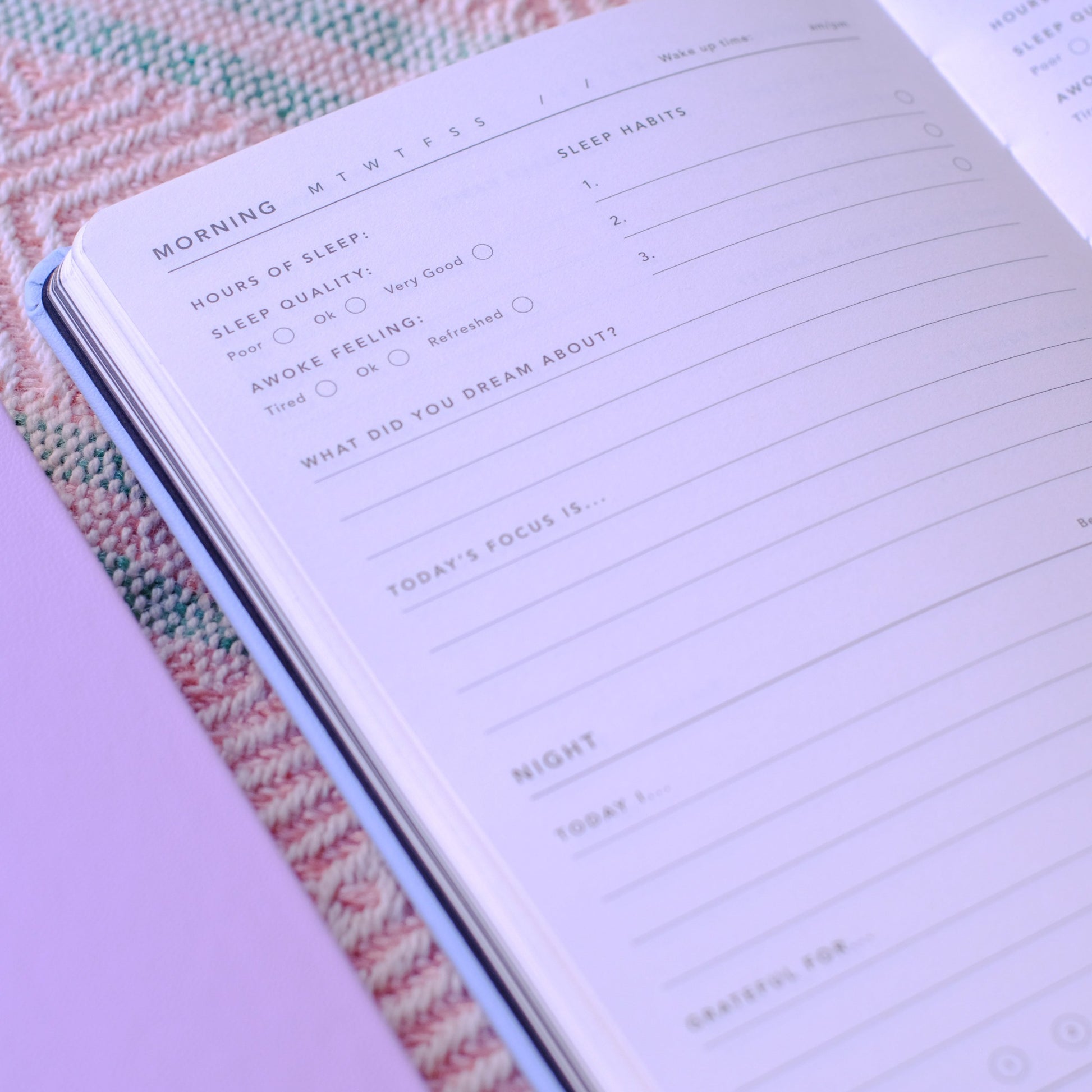 Sleep Journal - Sky Blue