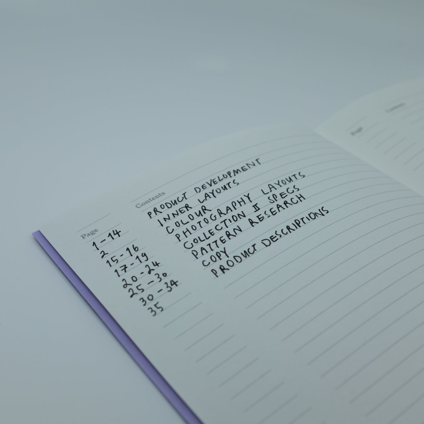Notebook for Planning