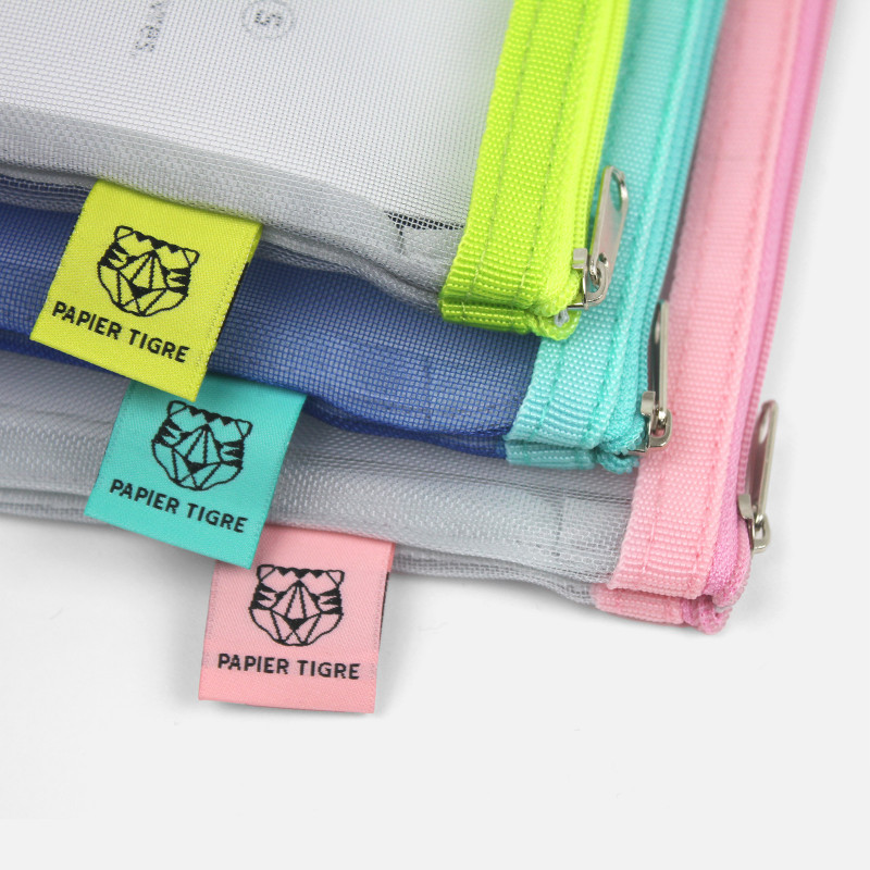 papier tigre green blue pink