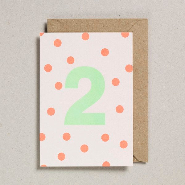 Fluorescent Risograph Age Card