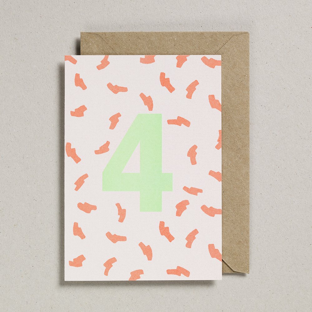 4th birthday card