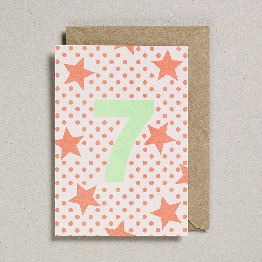 7th birthday card