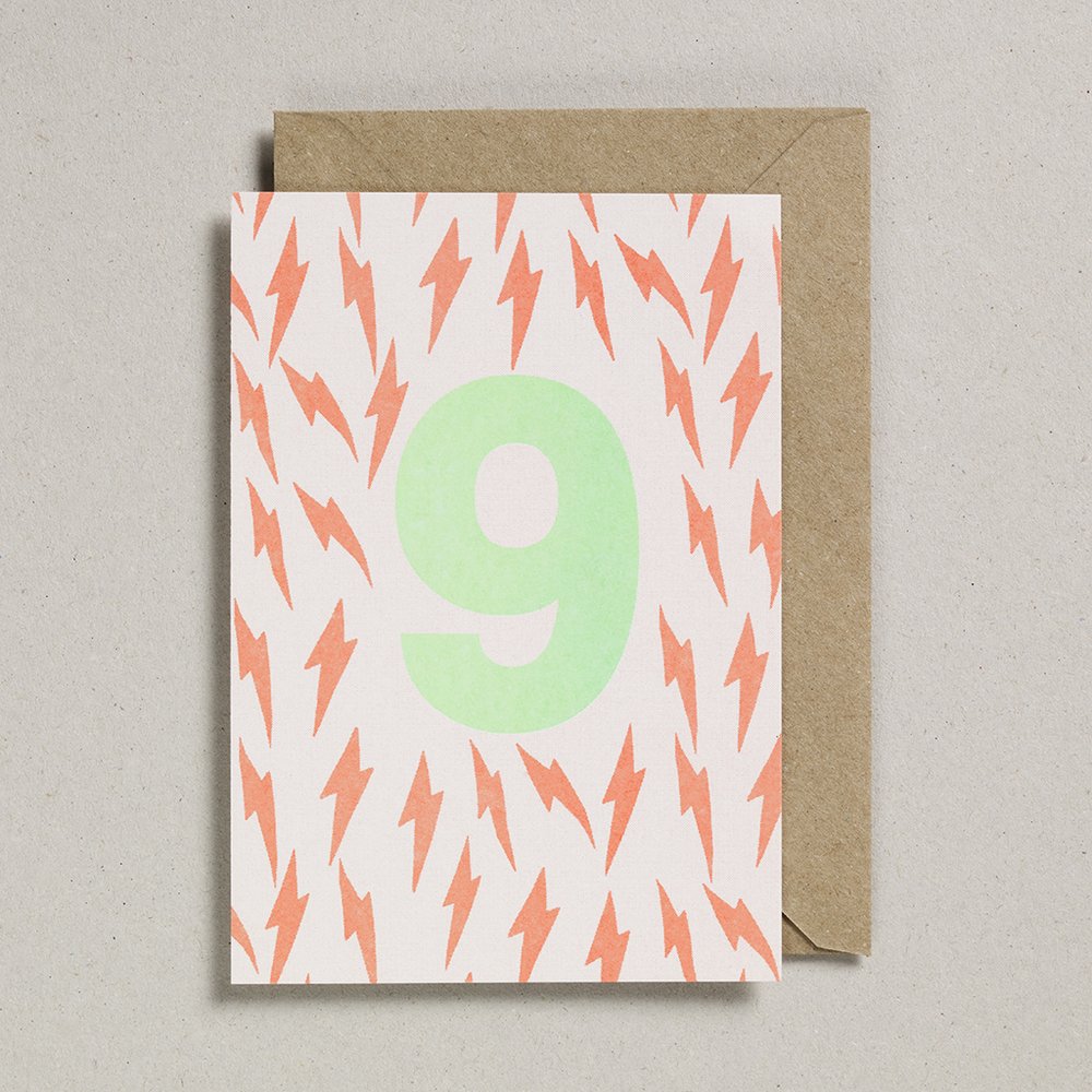 Fluorescent Risograph Age Card