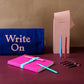 Ultimate Stationery Stash - Fuchsia / Plain Paper