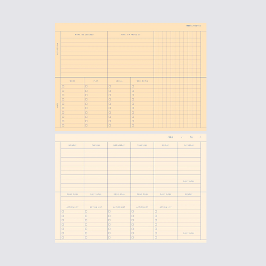 Desk Planner - Lavender Blue