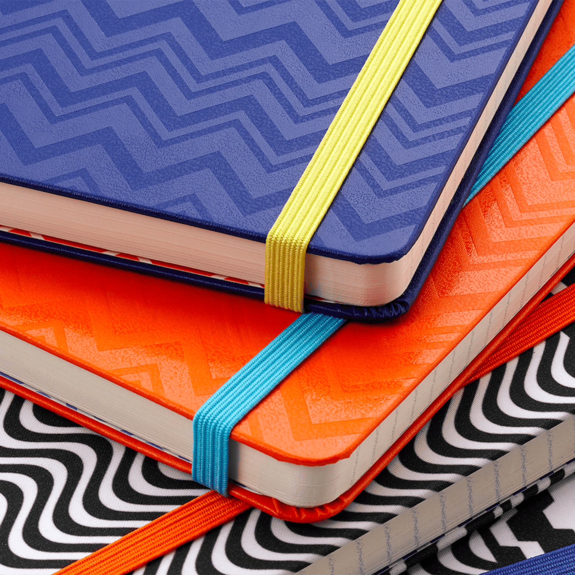 Missoni Hard Cover Ruled Notebook Orange - Large